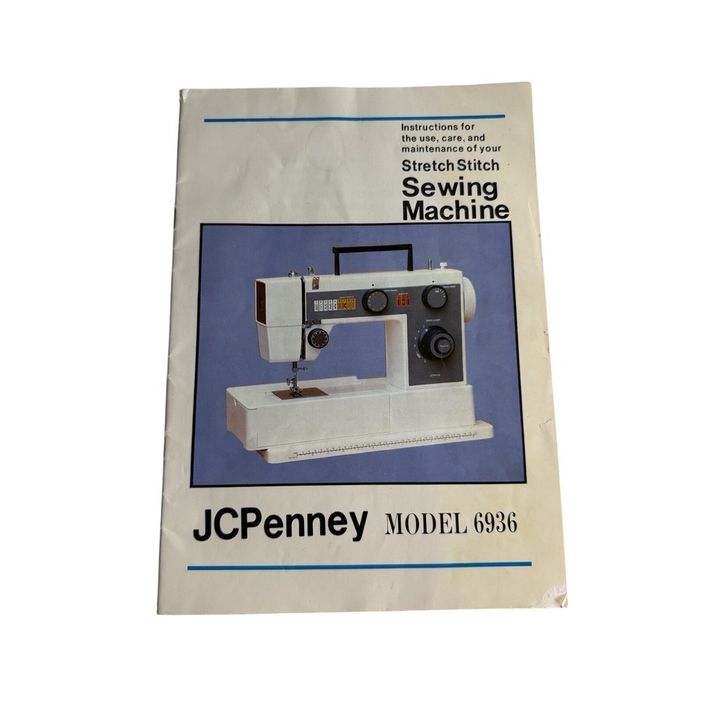 JC Penney Stretch Stitch Sewing Machine Manual Model 6936